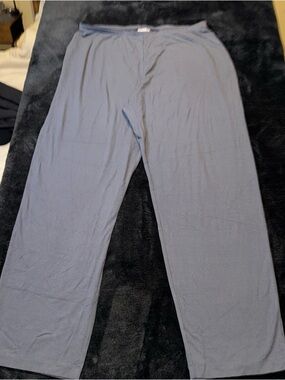 J. Jill Full Leg Pants LP Petite Flagstone Gray Pull On Knit Wide Leg NWT